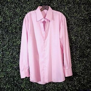 Men's Custom Initialed PDV -  Pink Dress Shirt